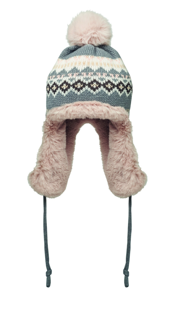 Logo trade business gift photo of: Knitted beanie with ear flap