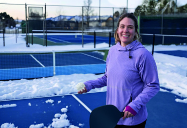 Logo trade promotional giveaway photo of: Pickle ball paddle set