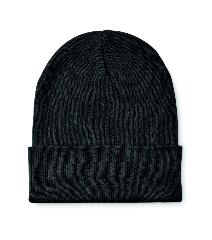 Logo trade promotional products image of: Knitted beanie with cuff