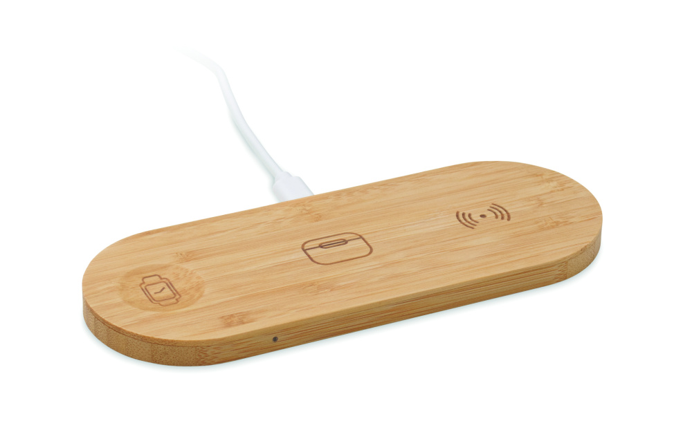 Logo trade promotional products picture of: 3 in 1 15W wireless charger