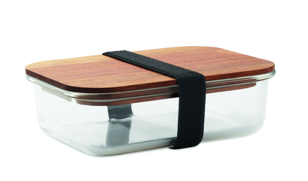 Logo trade promotional products image of: Glass lunch box 800ml