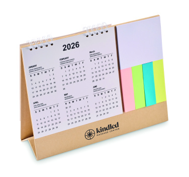 Logo trade promotional merchandise photo of: Desk calendar with memo pad