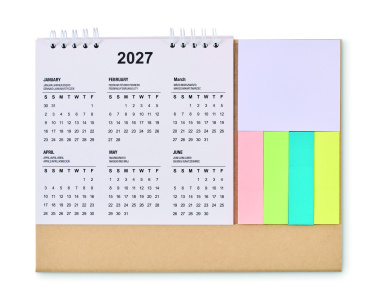Logotrade corporate gifts photo of: Desk calendar with memo pad