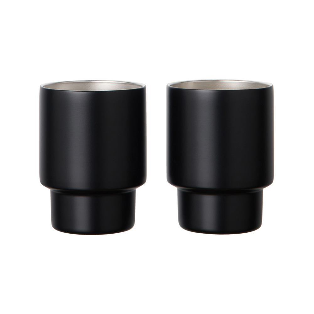 Logotrade advertising product image of: VINGA Nagano RCS  recycled SS mugs, set of 2