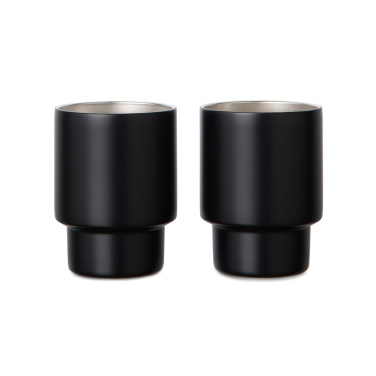 Logotrade promotional products photo of: VINGA Nagano RCS  recycled SS mugs, set of 2