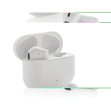 Logo trade advertising products image of: Tunevo RCS recycled plastic wireless earbuds
