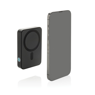Logo trade promotional merchandise picture of: Amporia RCS recycled plastic 10.000mAh magnetic powerbank