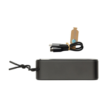 Logo trade promotional merchandise picture of: Swiss Peak RCS recycled aluminium 10W bass speaker