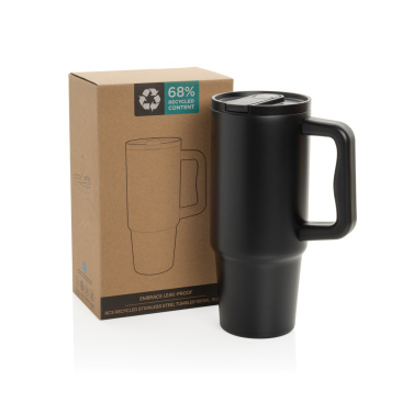 Logo trade promotional items image of: Embrace Leakproof RCS recycled stainless steel tumbler 900ml