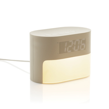 Logotrade promotional item picture of: LumaRise RCS reycled plastic white noise alarm clock