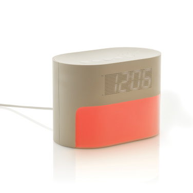 Logo trade promotional giveaways picture of: LumaRise RCS reycled plastic white noise alarm clock