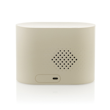 Logo trade promotional merchandise image of: LumaRise RCS reycled plastic white noise alarm clock