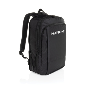 Logo trade promotional merchandise image of: Flexpack Aware™ RPET Expandable Slim 15.6" Laptop Backpack