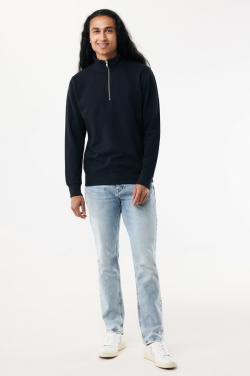 Logotrade promotional giveaways photo of: IQONIQ Elgon recycled cotton quarter zip sweater