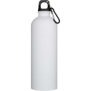 Logo trade advertising products picture of: Oregon 750 ml matte RCS recycled single wall stainless steel water bottle with carabiner