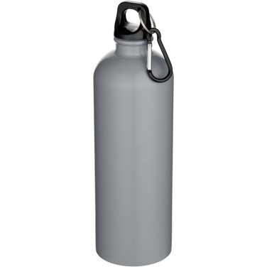 Logo trade promotional items picture of: Oregon 750 ml matte RCS recycled single wall stainless steel water bottle with carabiner