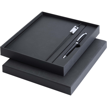 Logotrade promotional gift picture of: Legato Elegance A5 hard cover notebook and rollerball pen set