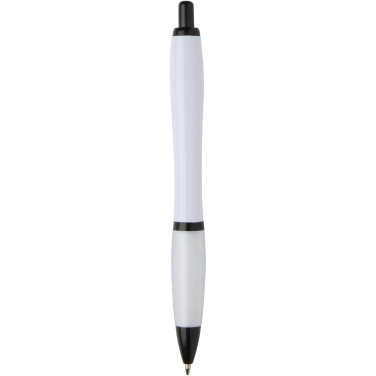 Logotrade advertising product picture of: Nash recycled plastic ballpoint pen with black trims (black ink)