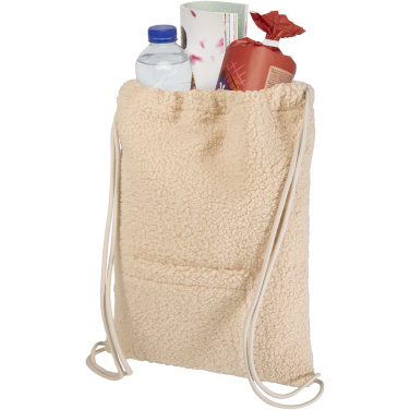 Logo trade promotional product photo of: Bear GRS recycled sherpa drawstring backpack 9L
