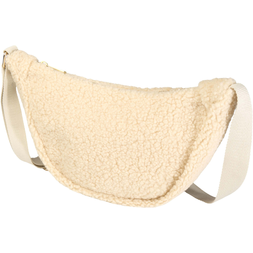 Logotrade promotional giveaway picture of: Bear GRS recycled sherpa crossbody bag 3L