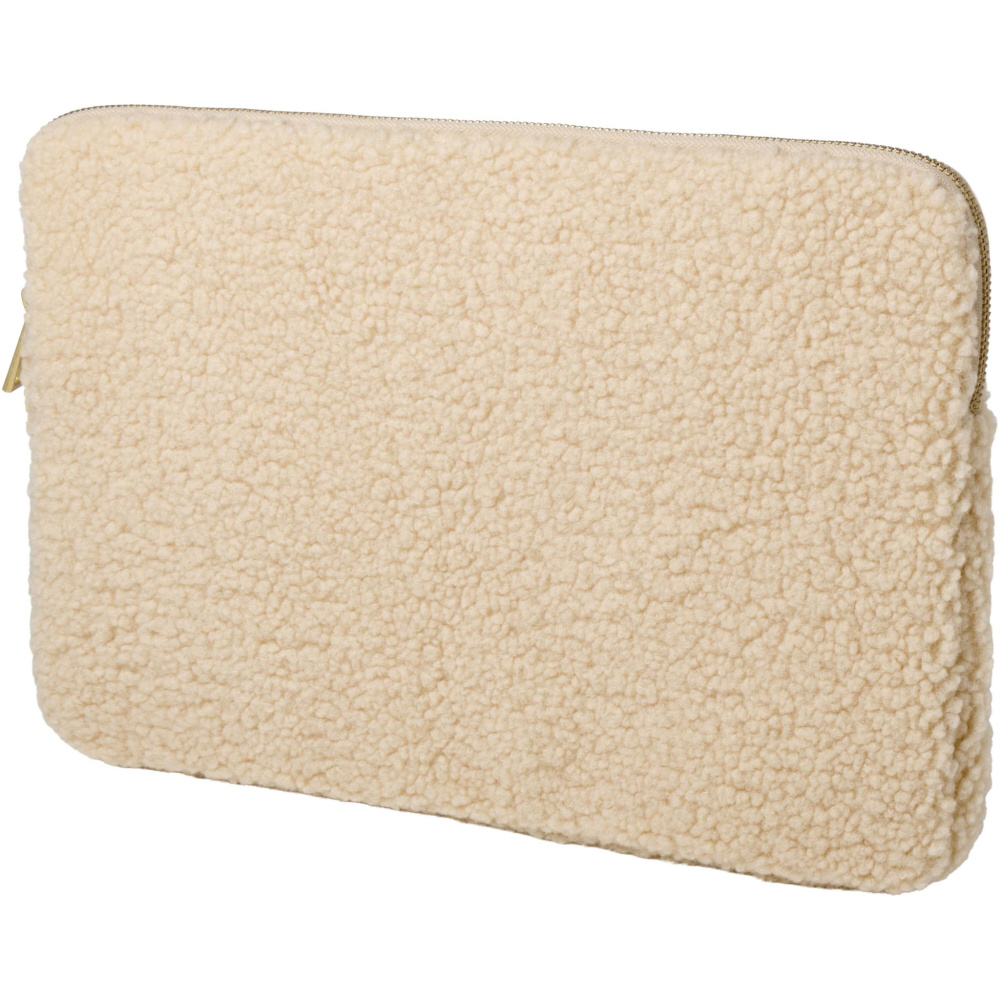 Logo trade promotional giveaways picture of: Bear 13" GRS recycled sherpa laptop sleeve 2L