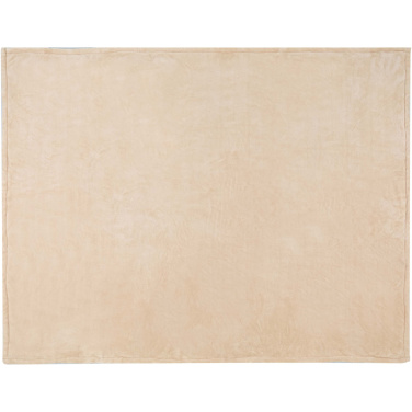 Logo trade promotional merchandise photo of: Ashen GRS recycled sherpa blanket