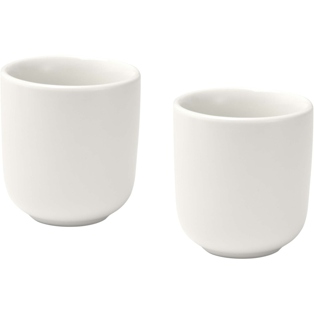Logo trade promotional items picture of: Male 90 ml ceramic espresso cups - set of 2