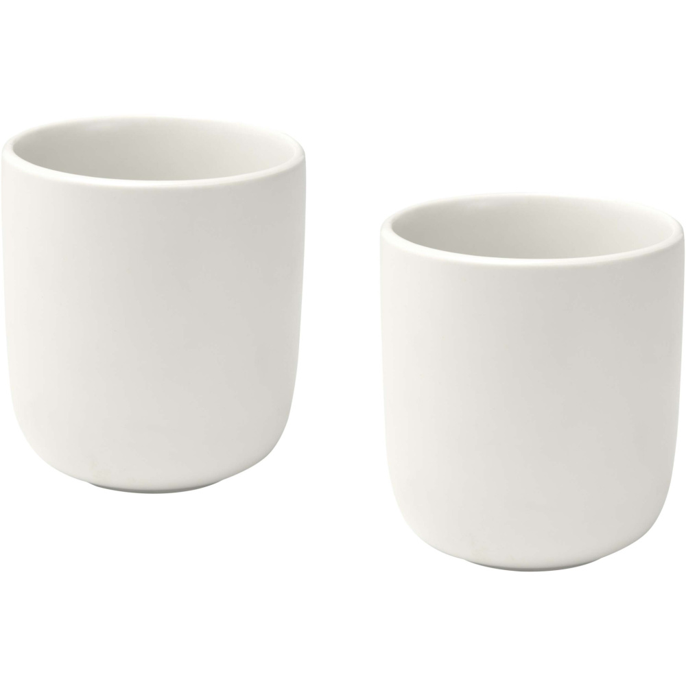 Logo trade business gift photo of: Male 200 ml ceramic cups - set of 2