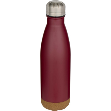 Logotrade promotional item picture of: Cove 500 ml double wall vacuum insulated stainless steel water bottle with cork details