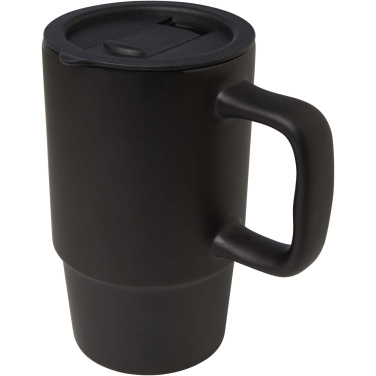 Logotrade advertising product image of: Carter 450 ml ceramic mug with plastic lid