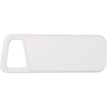 Logo trade promotional gifts image of: Alkes 5000 mAh 12W recycled plastic water resistant power bank with carabiner