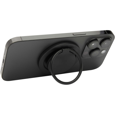 Logotrade promotional item image of: Albali recycled plastic magnetic phone holder with ring stand