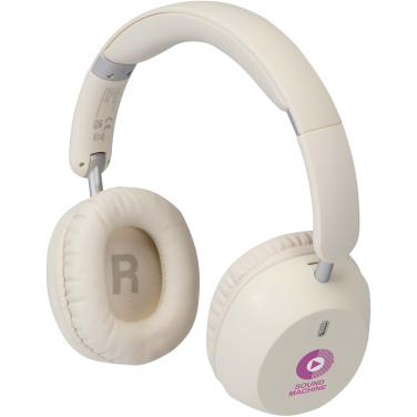 Logo trade promotional gifts picture of: Hoggar recycled plastic over-ear foldeable ANC and ENC headphones