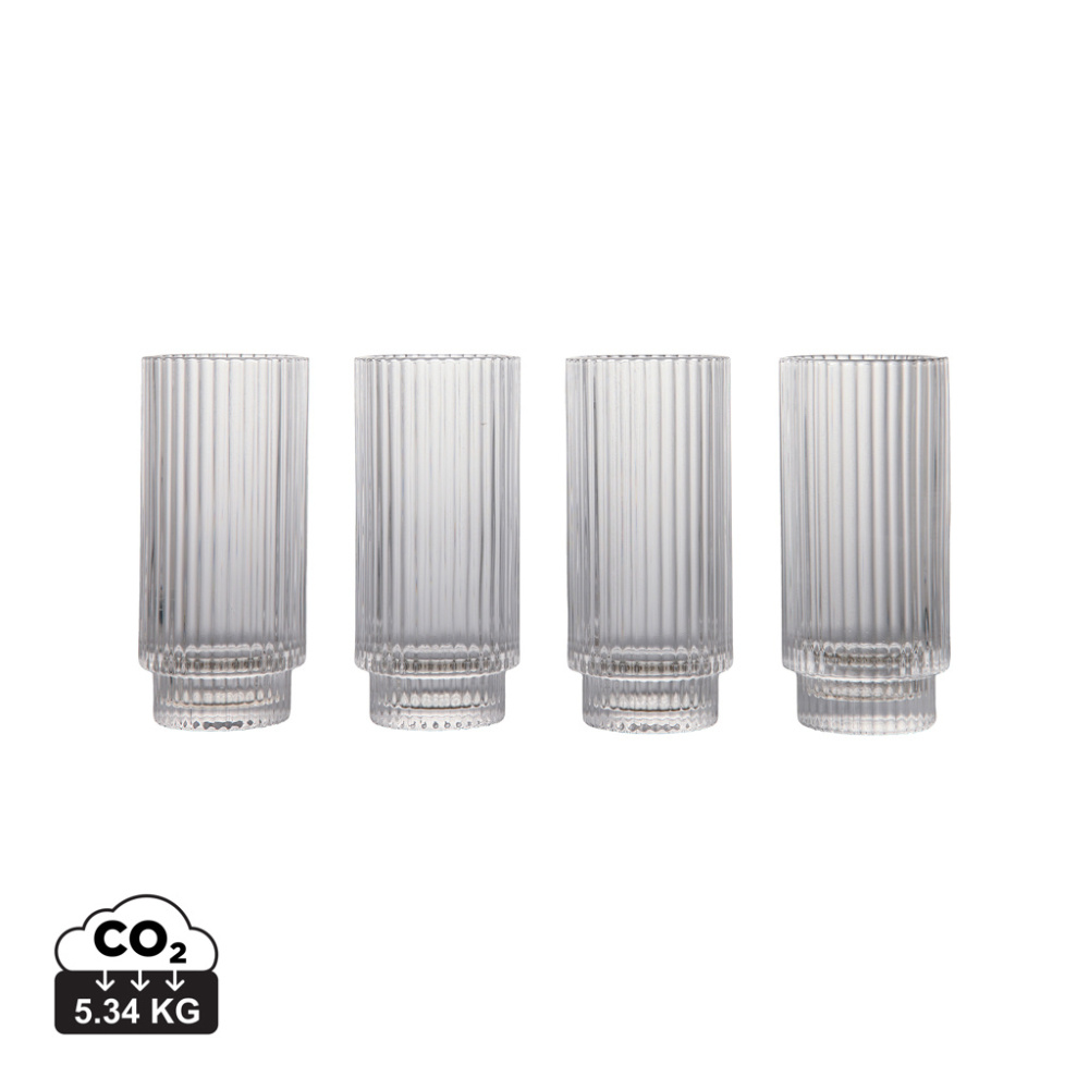 Logo trade promotional giveaway photo of: VINGA York highball, 4 pcs set