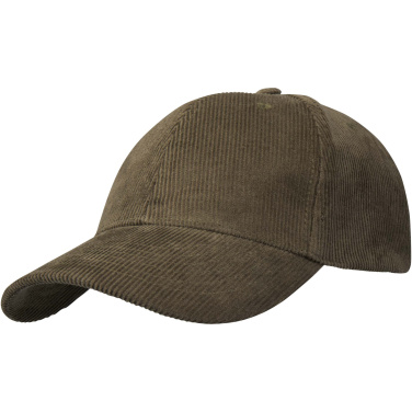 Logotrade promotional gift image of: Hutton 6 panel recycled corduroy cap