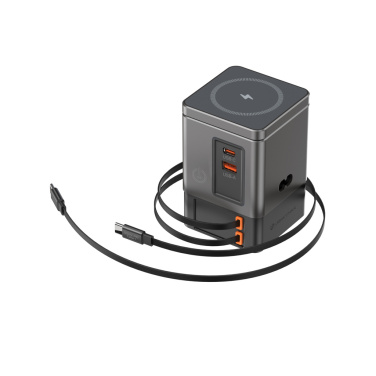 Logotrade promotional item image of: Urban Vitamin Sacramento 105W GAN charger+retractable cables