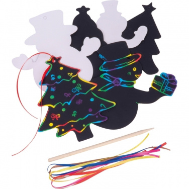 Logotrade promotional giveaway image of: Scratch-off Christmas ornaments SOUTH POLE