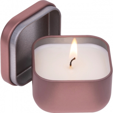 Logo trade advertising products image of: Candle in tin PRAGUE