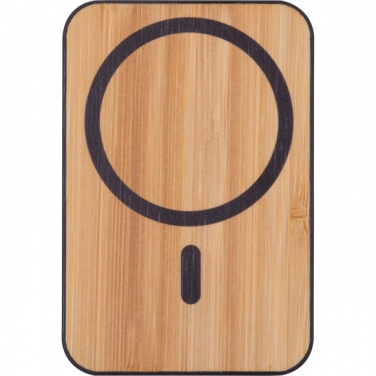 Logo trade promotional gifts image of: Wireless power bank 5 000 mAh CAIRO