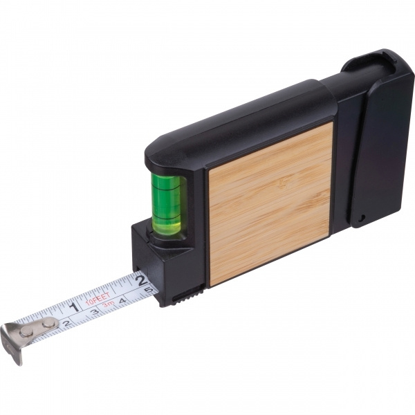Logotrade promotional product picture of: 3-Meter Tape Measure with Level HALIFAX