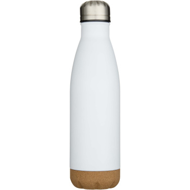 Logotrade corporate gift image of: Cove 500 ml double wall vacuum insulated stainless steel water bottle with cork details