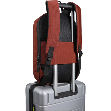 Logo trade business gift photo of: Luma 15" GRS recycled anti-theft laptop backpack 10L