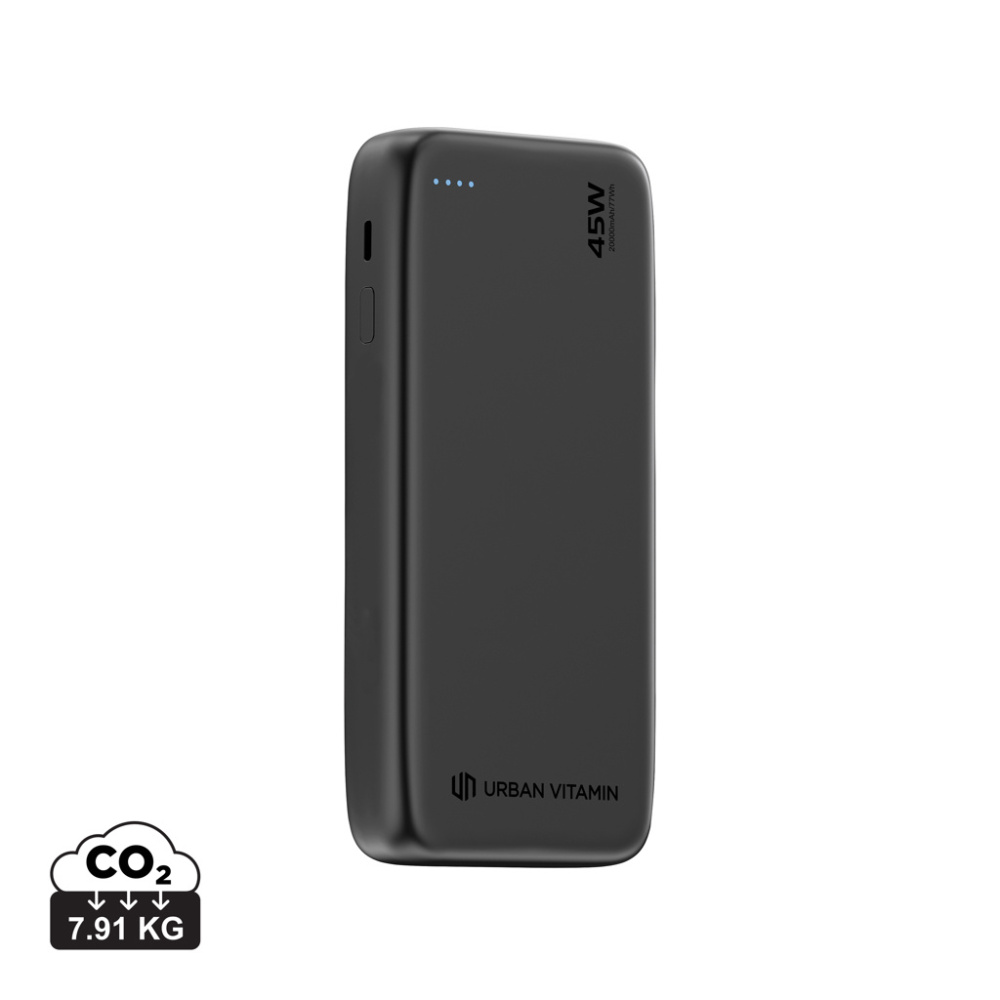 Logo trade promotional gifts image of: Urban Vitamin San Mateo 45W 20.000 mAh Powerbank