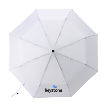 Logo trade promotional merchandise image of: Michigan foldable RCS RPET umbrella 21 inch
