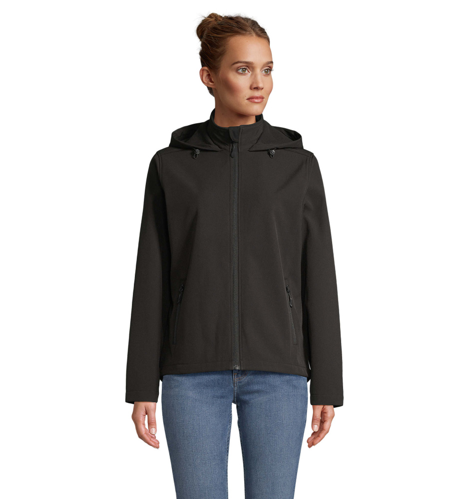 Logo trade advertising products image of: RACE WOMEN HOODED JACKET