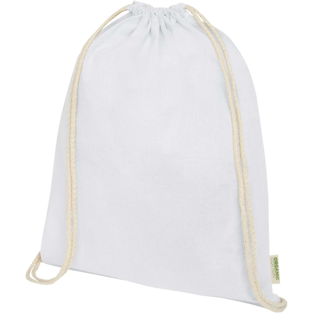 Logotrade corporate gifts photo of: Odisha 140 g/m² OCS organic drawstring bag 5L
