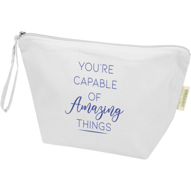 Logo trade promotional products picture of: Odisha 180 g/m² OCS organic large accessory pouch 3L