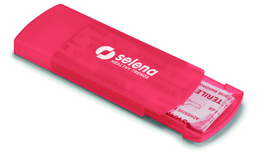 Logo trade promotional giveaway photo of: Container with plasters