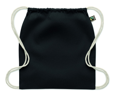 Logo trade corporate gifts picture of: Drawstring bag Fairtrade 180gr