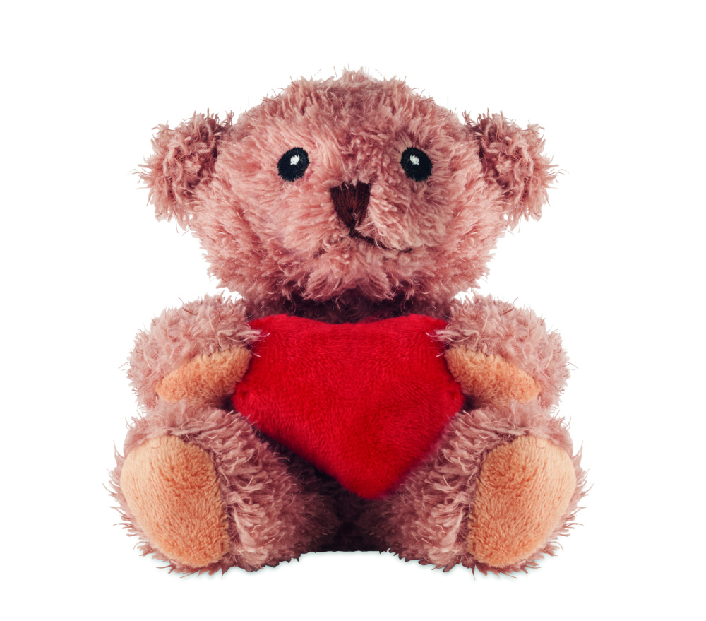 Logo trade promotional gifts picture of: Teddy bear plush with heart